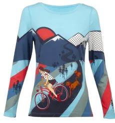 Krimson Klover Women's Katerina Print Longsleeve Top